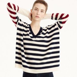 J. CREW | cashmere v-neck boyfriend sweater